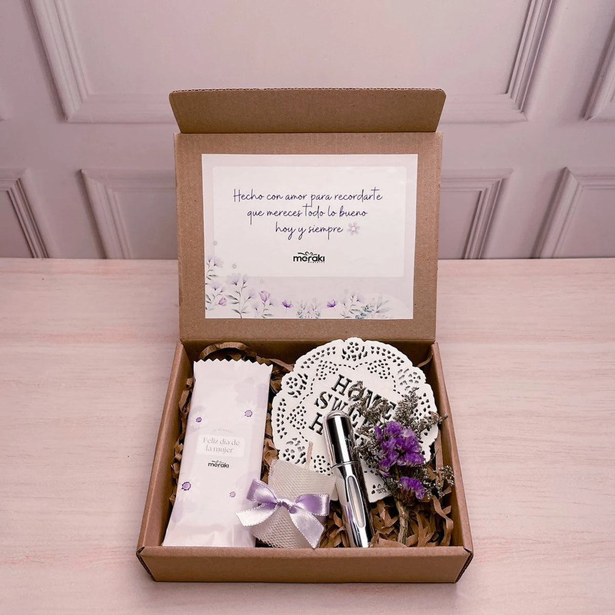 Box Aromático con Chocolate y Flores de Gratitud