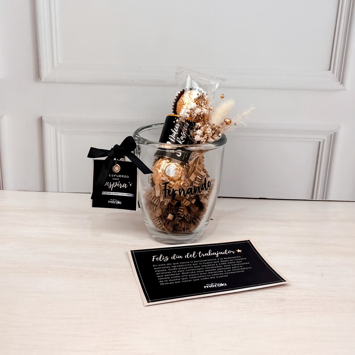 Vaso de cristal personalizado