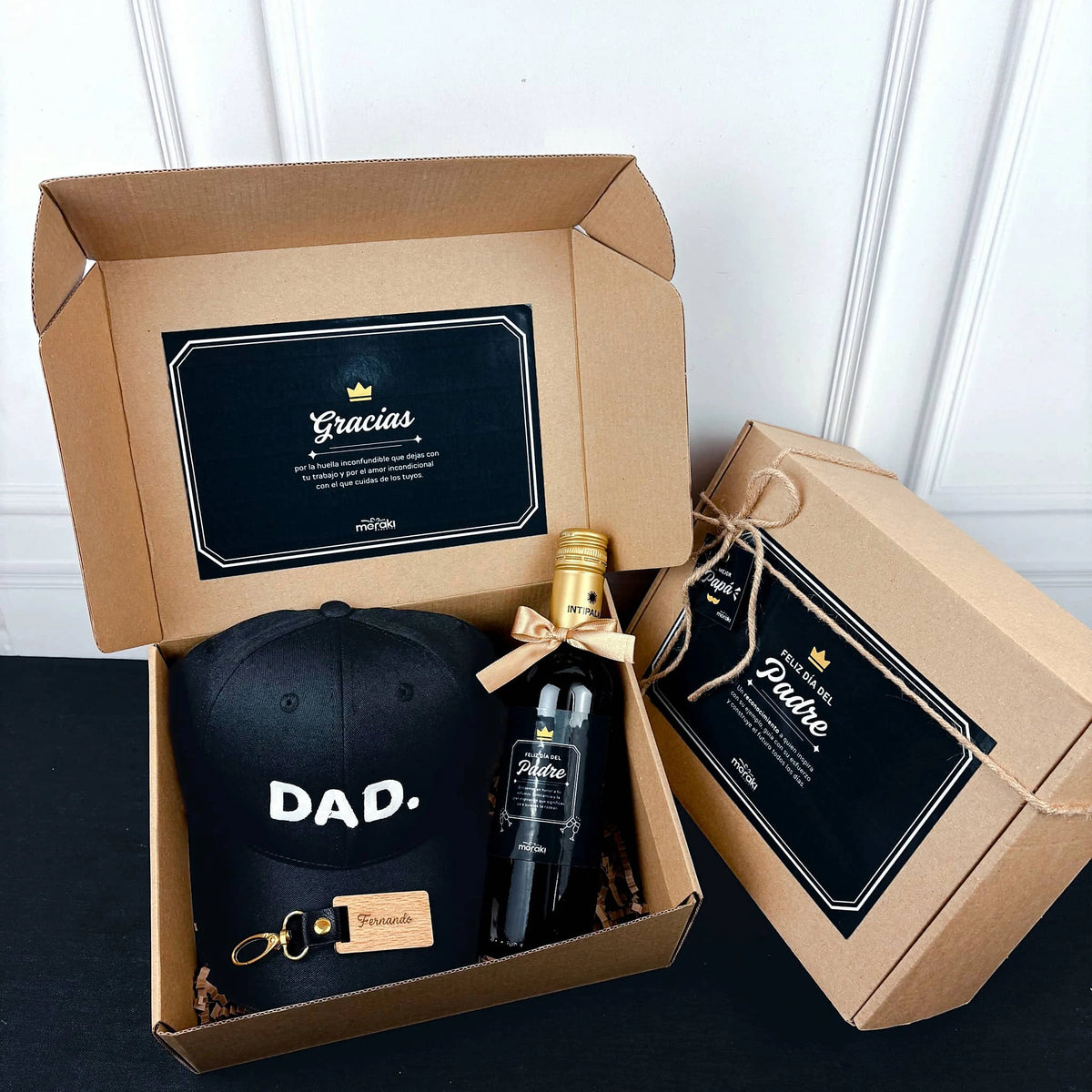 Box Regalo del Padre con Vino y Gorra