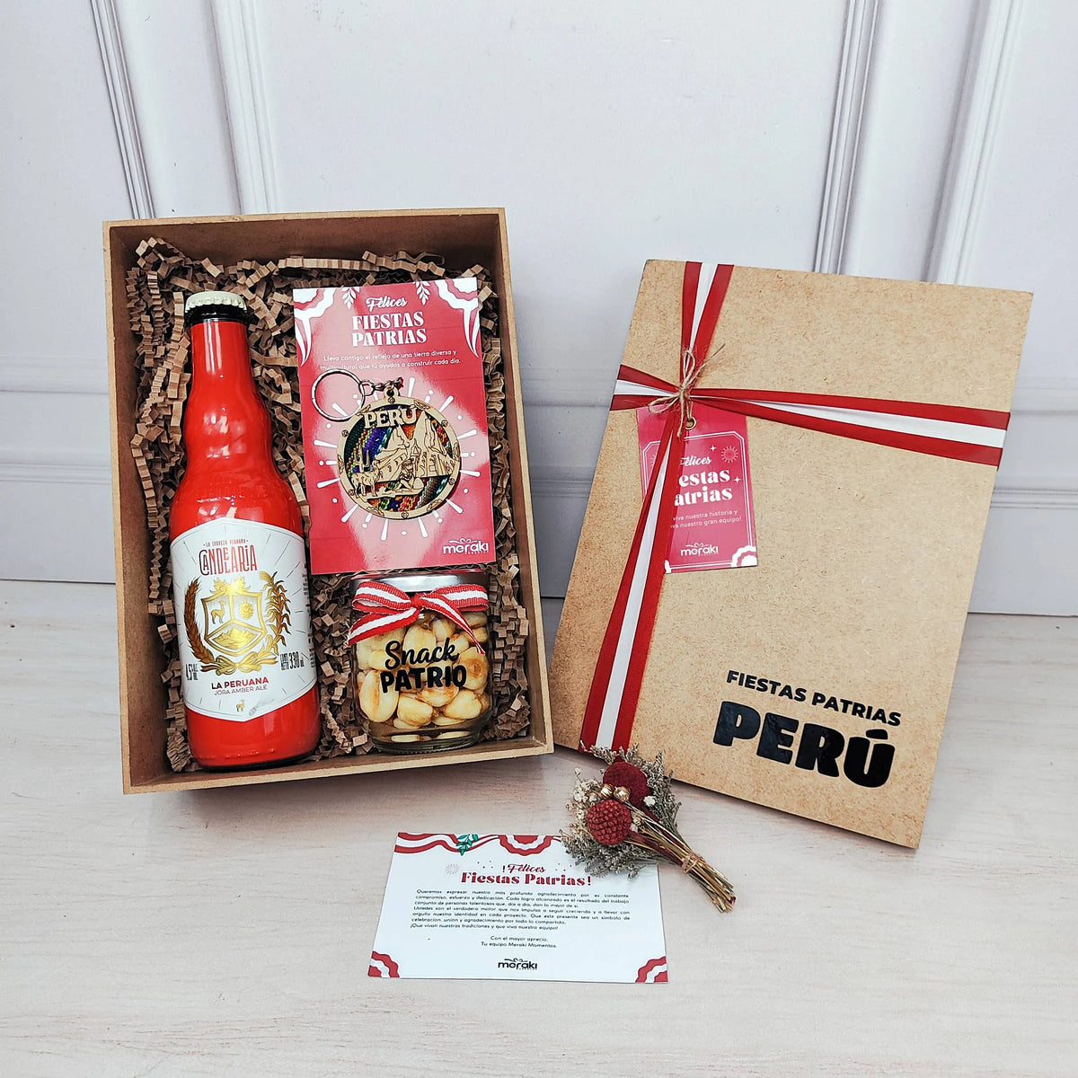 Box MDF con Cerveza y Flores