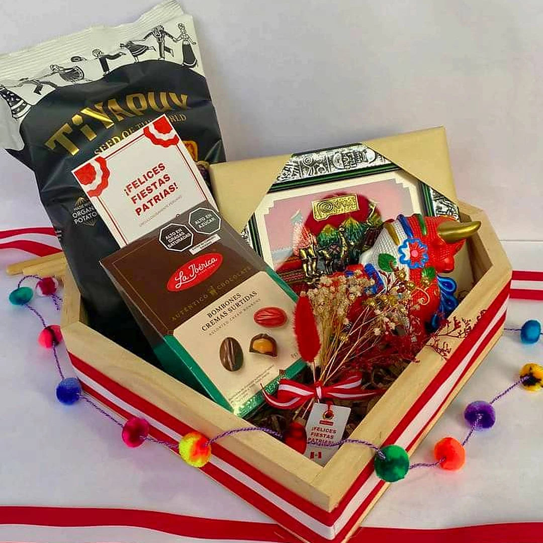 Box de Pino con Corazón y Cuadro