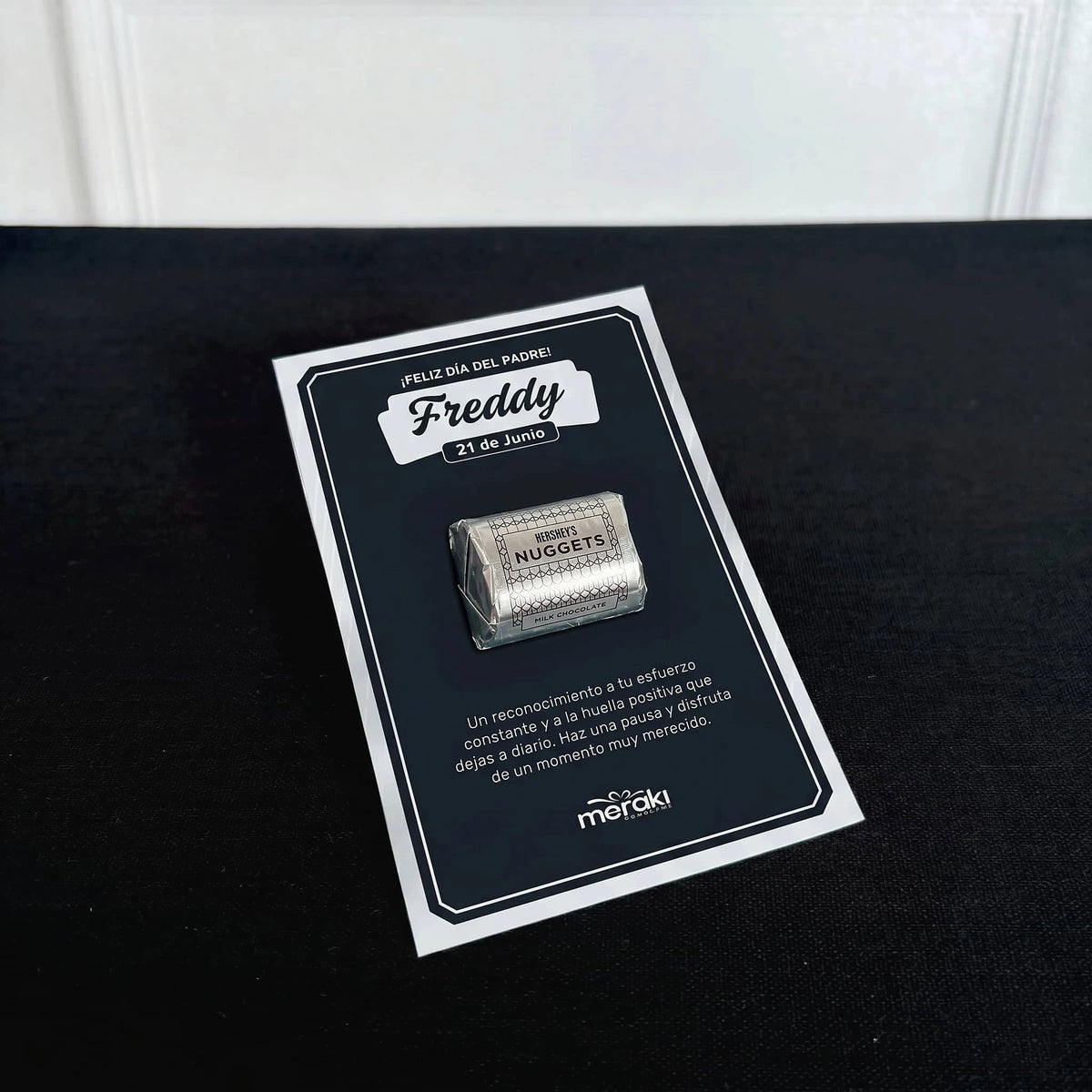 Tarjeta Personalizada con Chocolate Hershey's