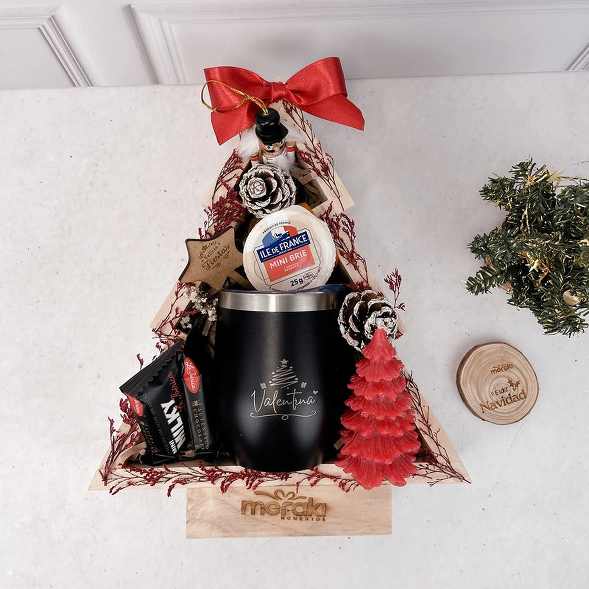 Box Navideño con Queso y Mug
