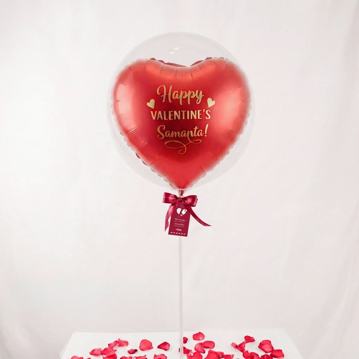 Globo Burbuja Corazón "Amor Infinito"