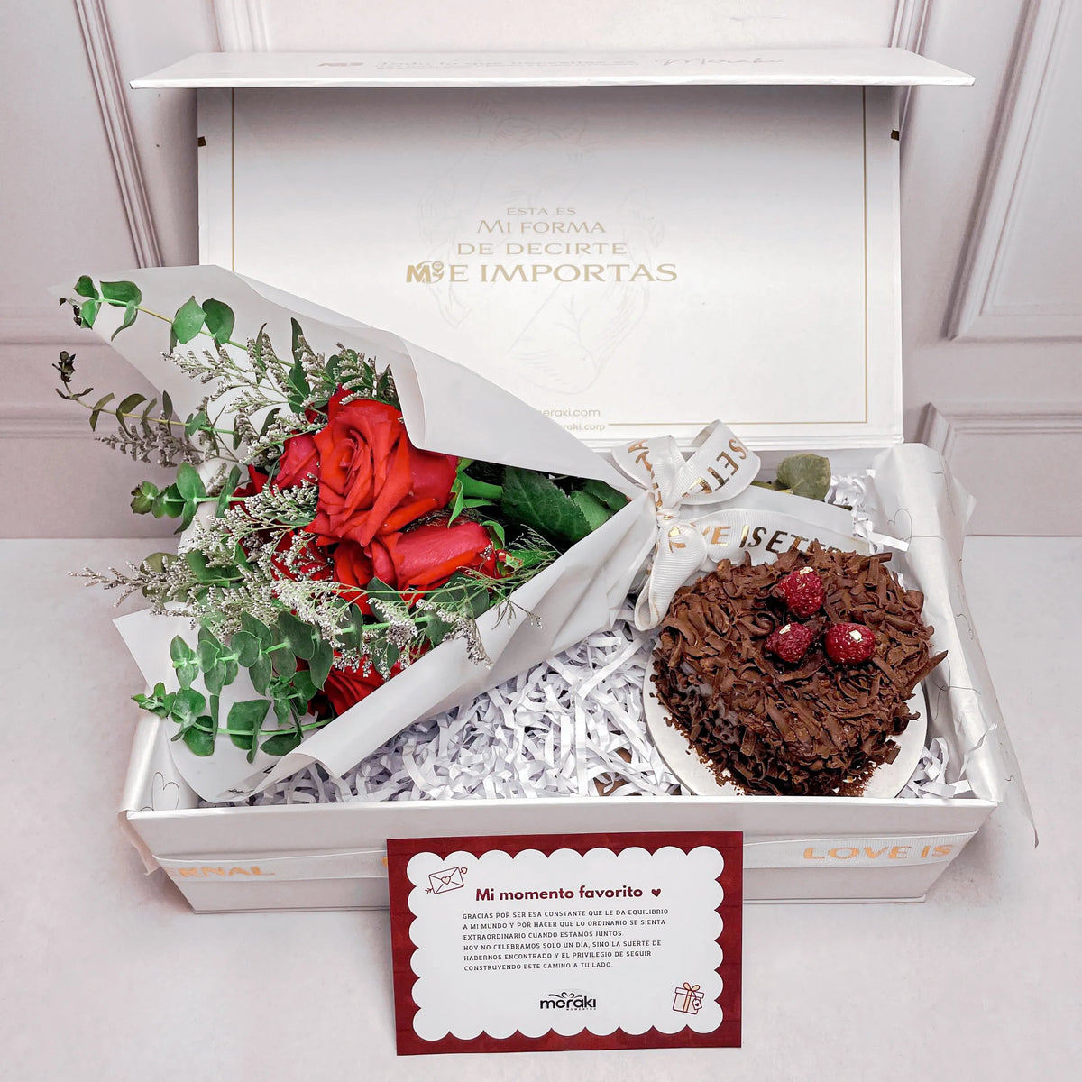Box Dulce Romance: Rosas & Cacao