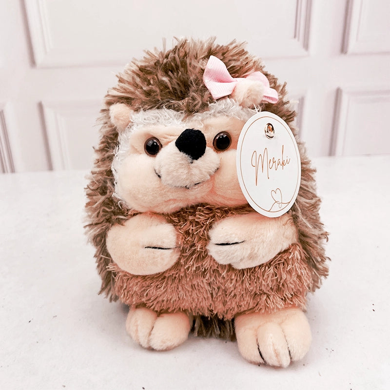 PELUCHE ERIZA CON LAZO