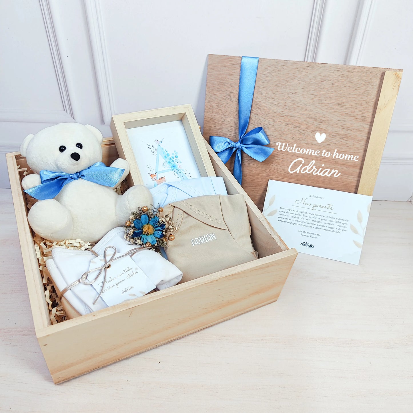 Box Bienvenido Bebé "Primeros Pasos & Osito"