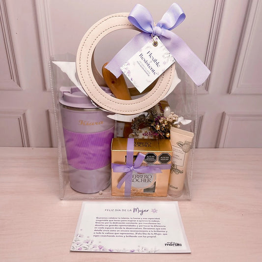 Bolsa Transparente con Termo y Crema de Gratitud