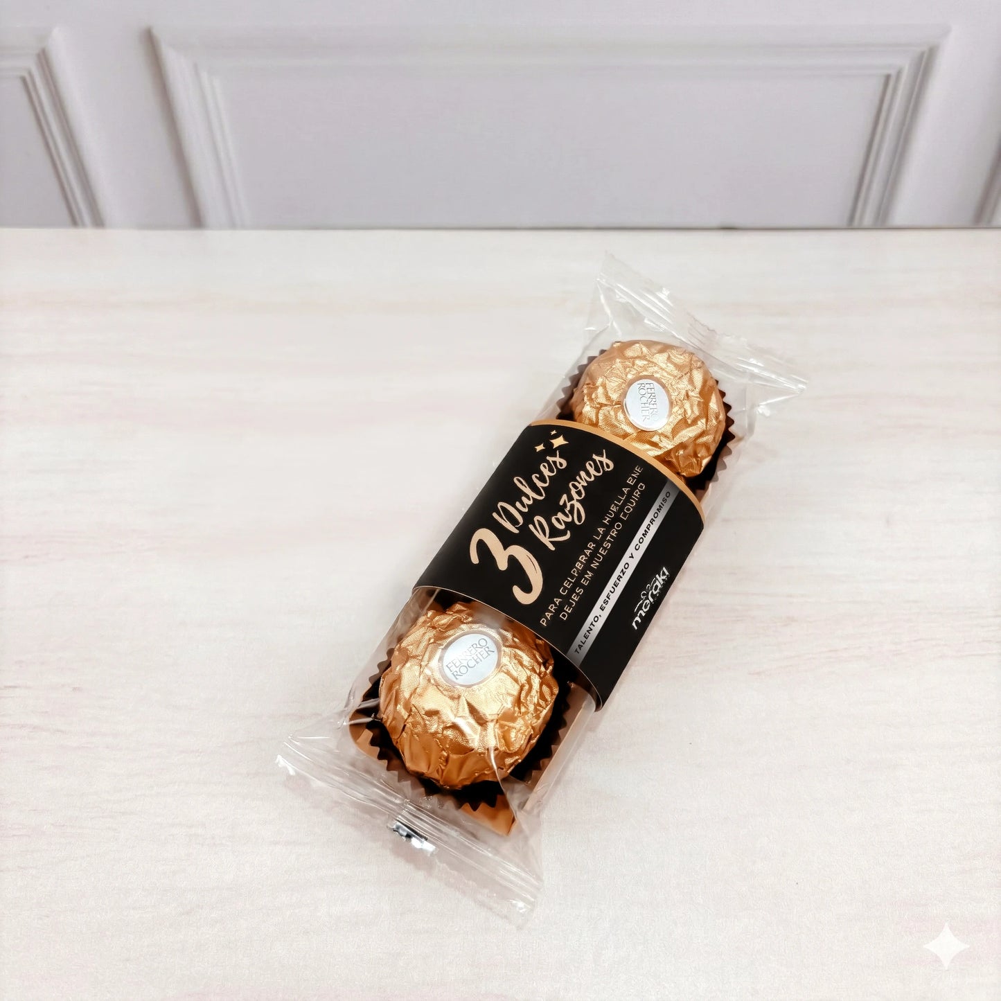 Empaque de dulces con faja