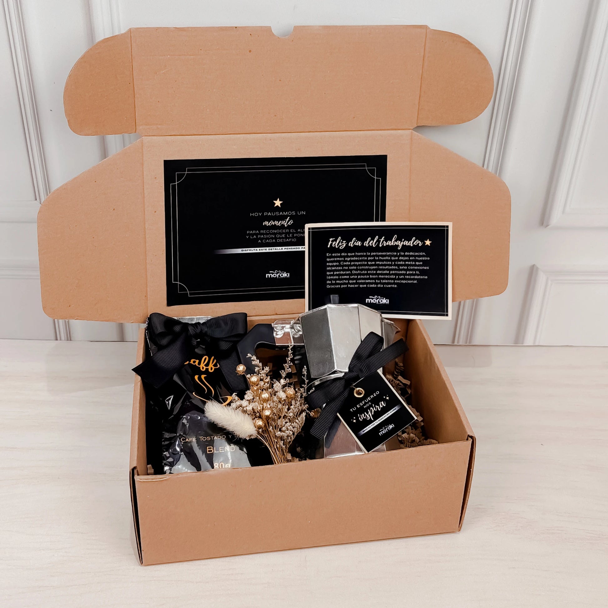 Caja sorpresa para empleado