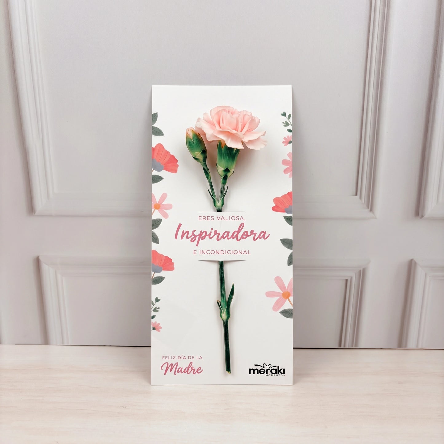 Tarjeta Con Flor Para Mamá