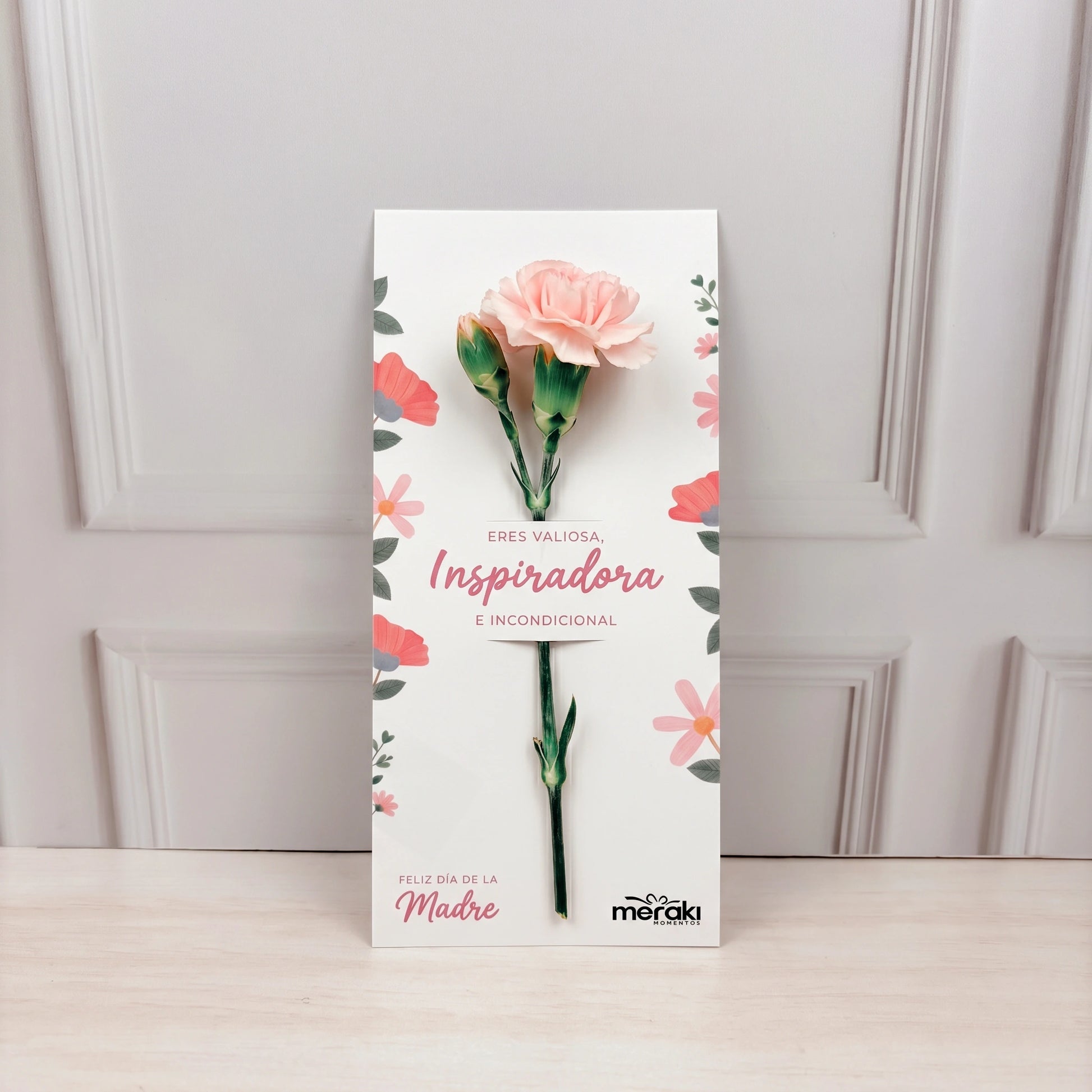 Tarjeta Con Flor Para Mamá