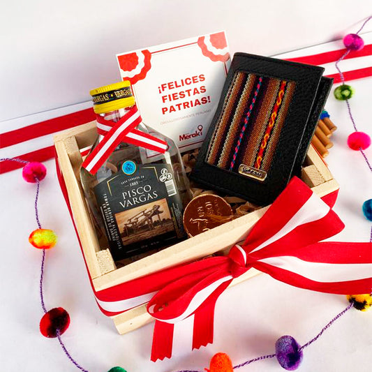 Box Fiestas Patrias Pisco & Cuero Premium