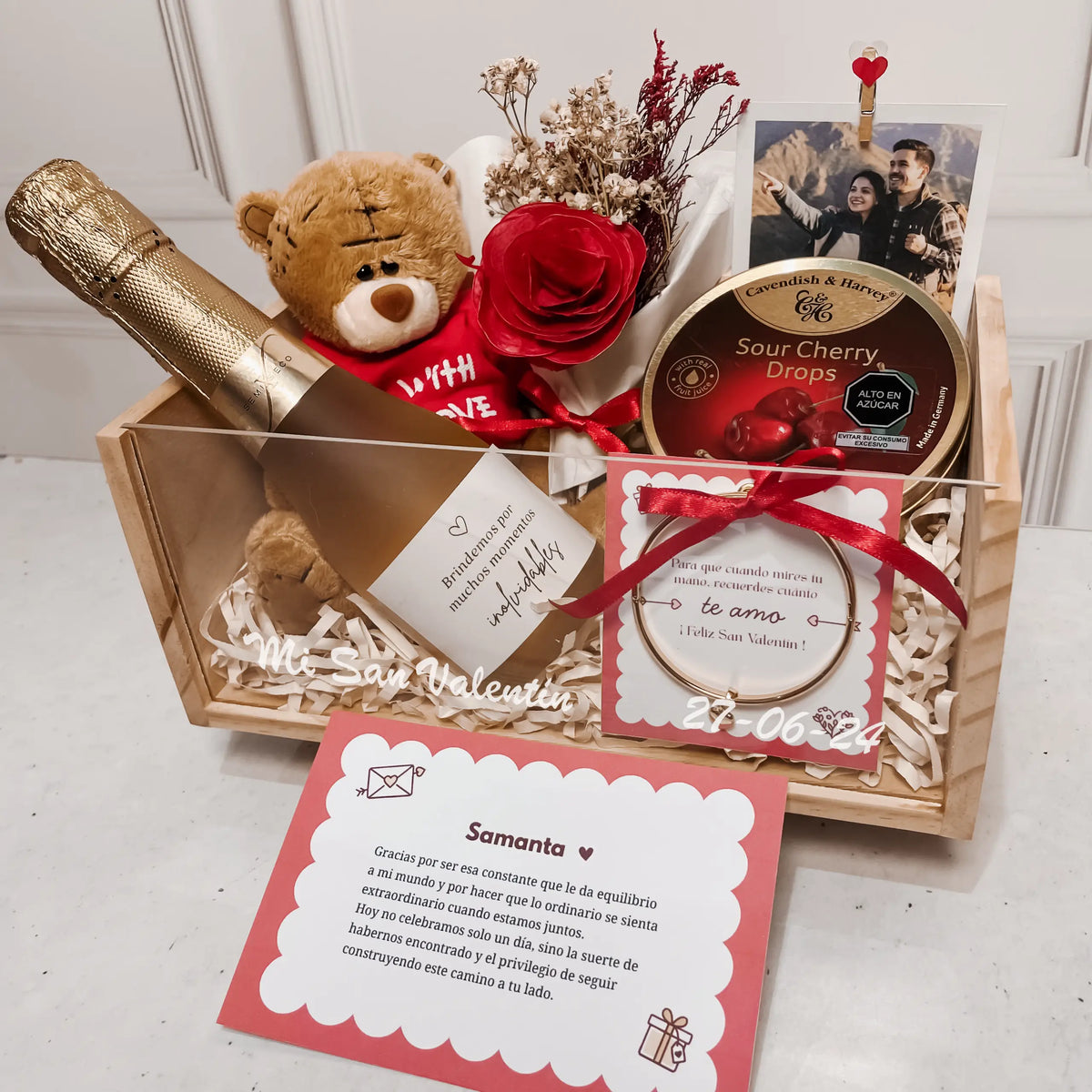 Box Brindis & Corazón Romántico