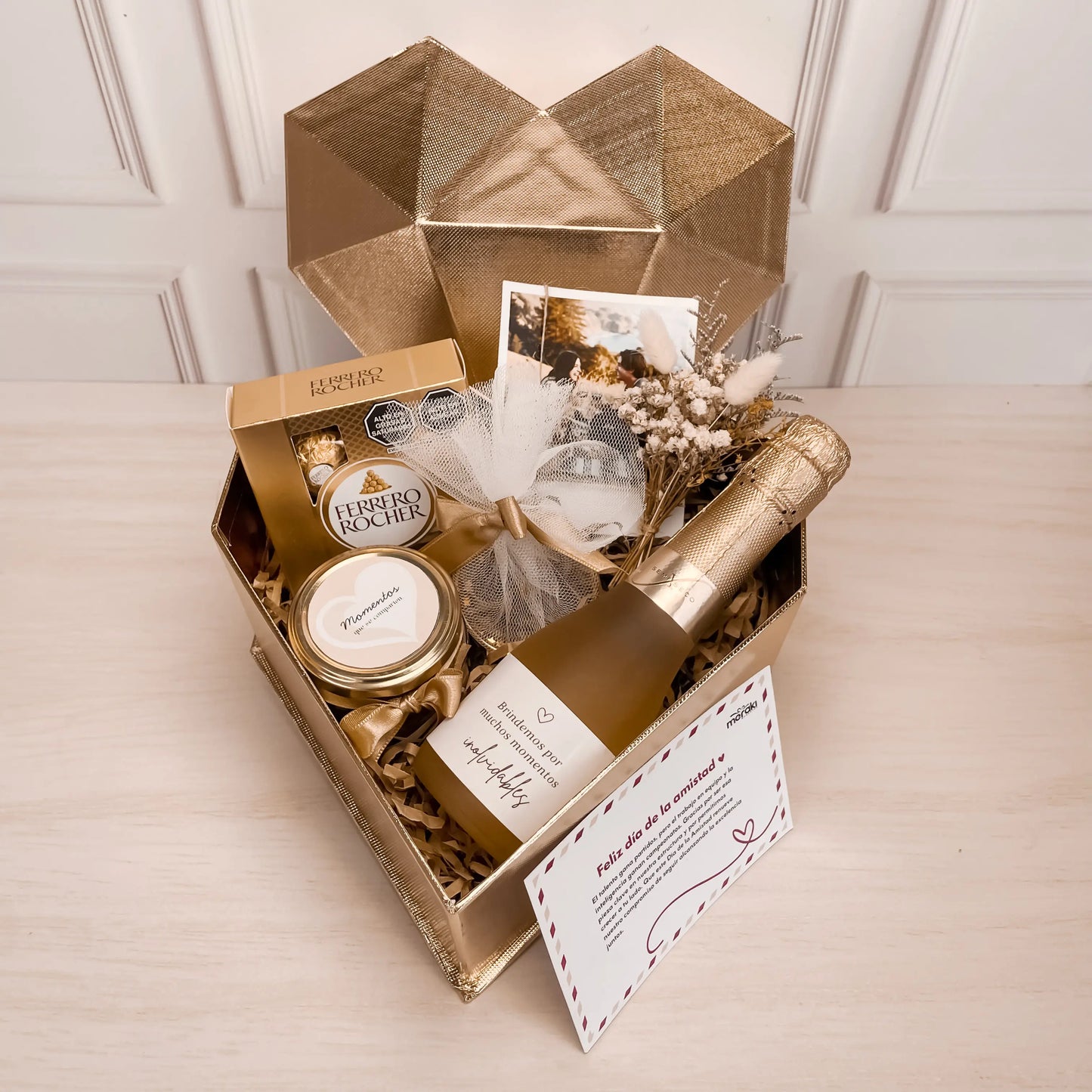 Pack Corazón Dorado: Brindis & Detalles
