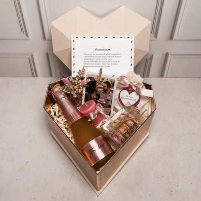 Box Corazón Rosé